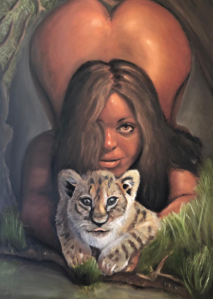 "מזל אריה" ציור שמן